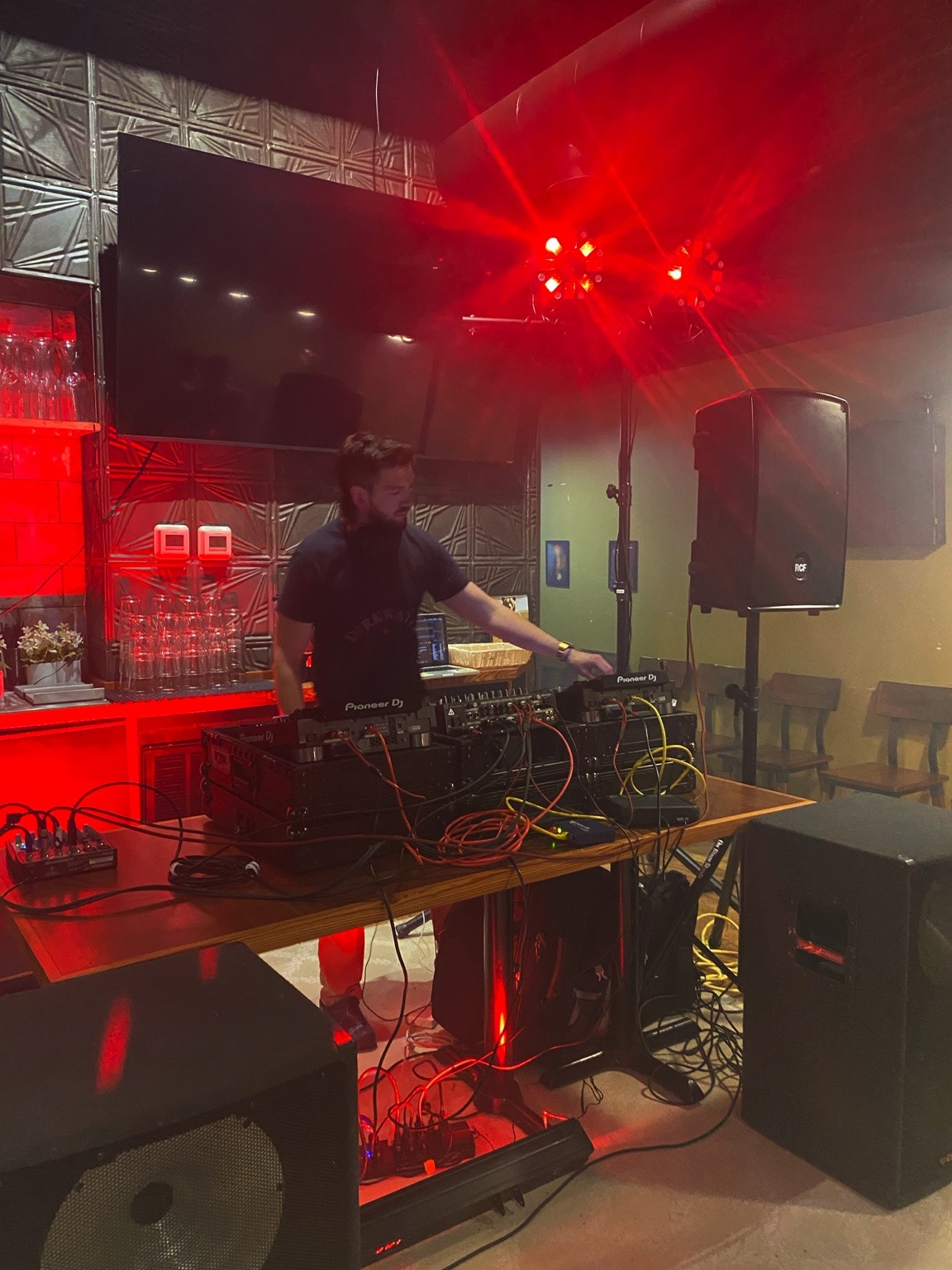DJ Jordan performing with professional sound and lighting